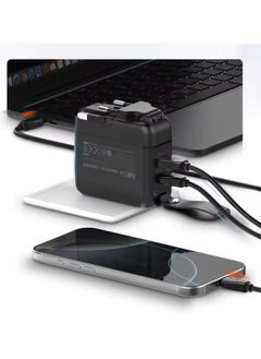 LDNIO 65W Type C Fast Charger Portable Travel Charger Multiple USB Ports Gan Material QC3.0 Function Power Supply Adapter  - Image 4