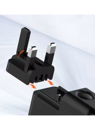 65W Universal Travel Adapter,US/UK/EU Plug, GaN USB C Charger Plug 2-Port Fast Wall Charger With Type-C Cable Compatible for MacBook, HP, Dell, Lenovo, iPhone 16, iPad, Galaxy Tab/S25, Switch etc - view 4