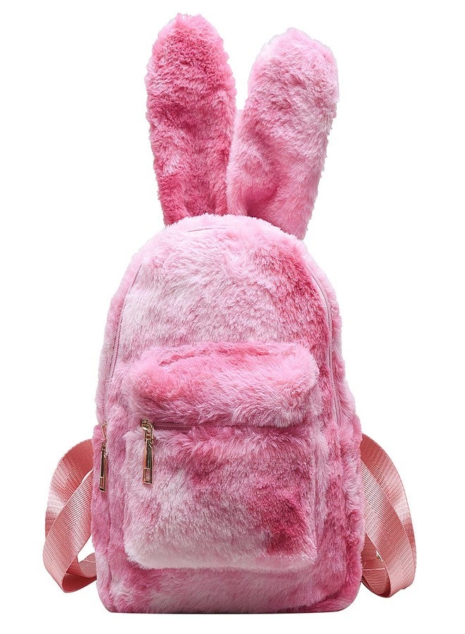 Lanpet Cute Bunny Backpacks for Women Rabbit Ears Backpack Fluffy Shoulder Bag Satchel - Image 1