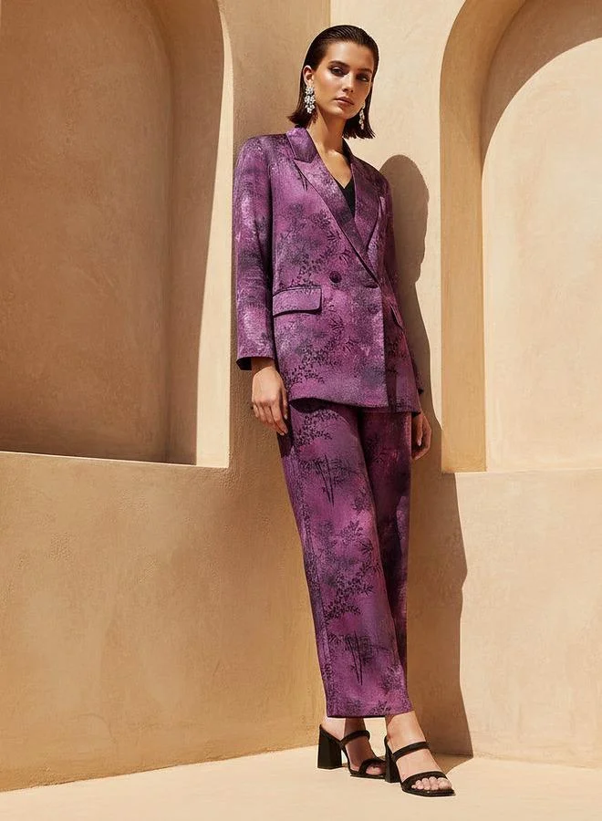 ايكونيك Iconic Blazer with Floral Print
