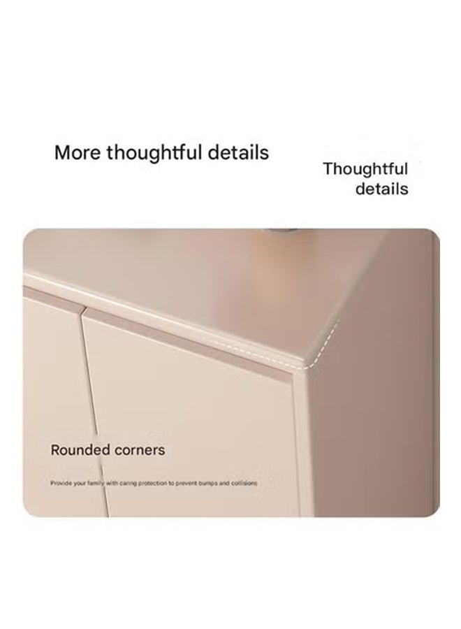 كيكي خزانة أحذية فاخرة متعددة الوظائف مع أدراج تخزين للمدخل 90*32*96 أبيض فاتح - Image 3