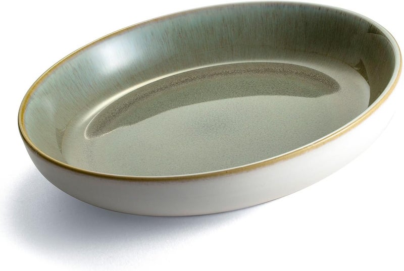 Sango Resona Moss Green Stoneware Bowls Set of 4  Durable Stoneware with Reactive Glaze Finish Microwave  Dishwasher Safe Perfect for Everyday Dining  Entertainment - Image 3