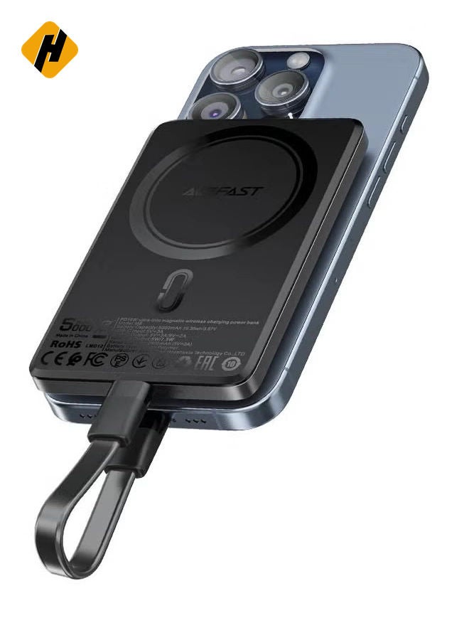 HuHa Magnetic Fast Wireless Charging Power Bank M8 PD 18W - 5,000mAh - Image 3
