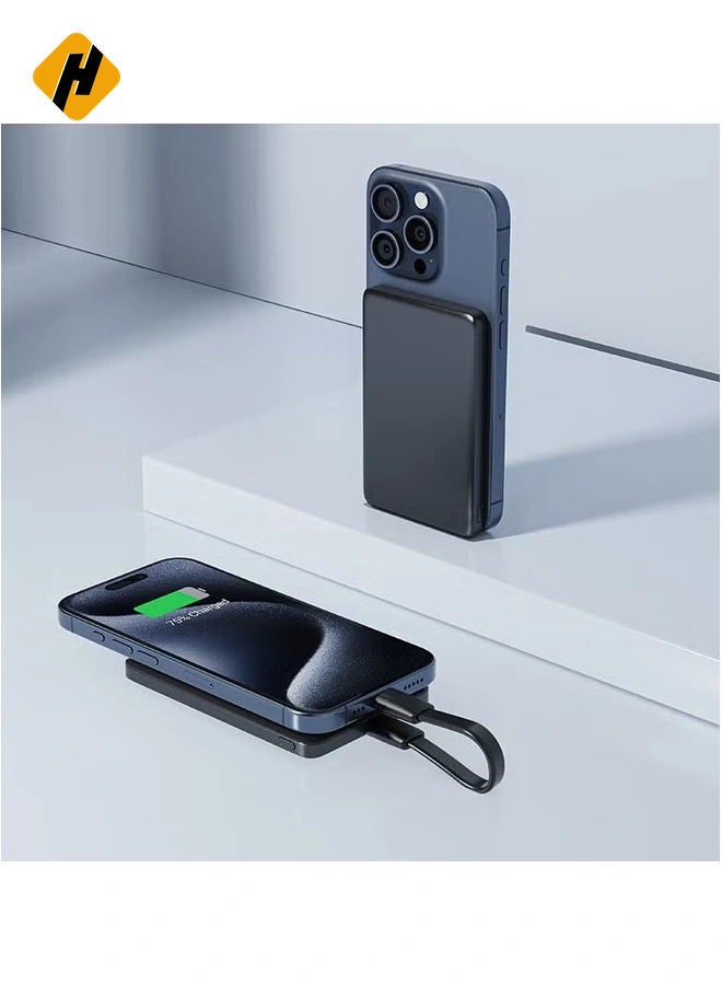 HuHa Magnetic Fast Wireless Charging Power Bank M8 PD 18W - 5,000mAh - Image 5