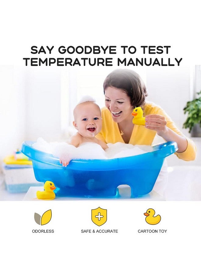 BabyElf Baby Bath Tub Water Thermometer - (Upgraded Version) Digital Water Temperature Thermometer & Room Thermometer, Duck Floating Toy for Infant Toddler Bathtub Pool with Temperature Warning - Image 1