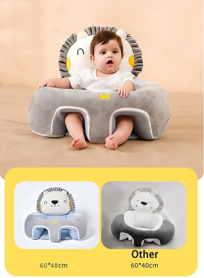 MIXDE Sofa Learn Sitting Chair Nursery Support Seat Pillow Protector Plush Cushion Infant Sitting Chair Baby Support Seat Infant Plush Seats for Toddlers - Image 3