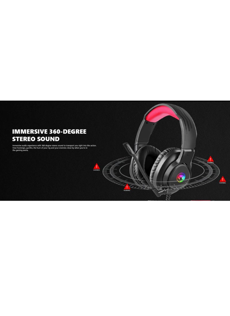 Marvo - HG8958 Stereo Gaming Headsets USB 2.0 with 40mm Drivers - Image 1