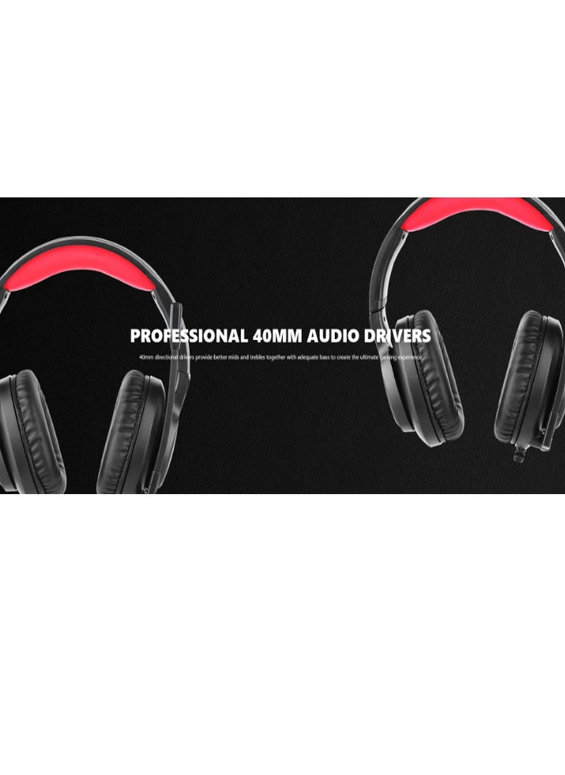 Marvo - HG8958 Stereo Gaming Headsets USB 2.0 with 40mm Drivers - Image 1