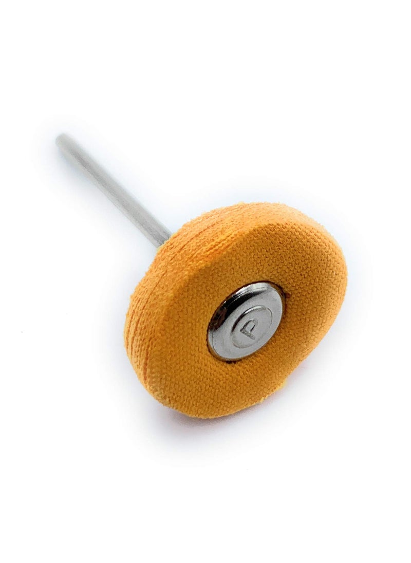 Aone Aone Mounted Muslin Cloth Buff Yellow 10pcs for Polishing/Buffing/Cleaning for Dremel Rotary Tool, Micro Hand Motor, Polishing Motor for Jewellery Making, Watchmaking, Model Making & Hobby Craft DIY  - Image 5