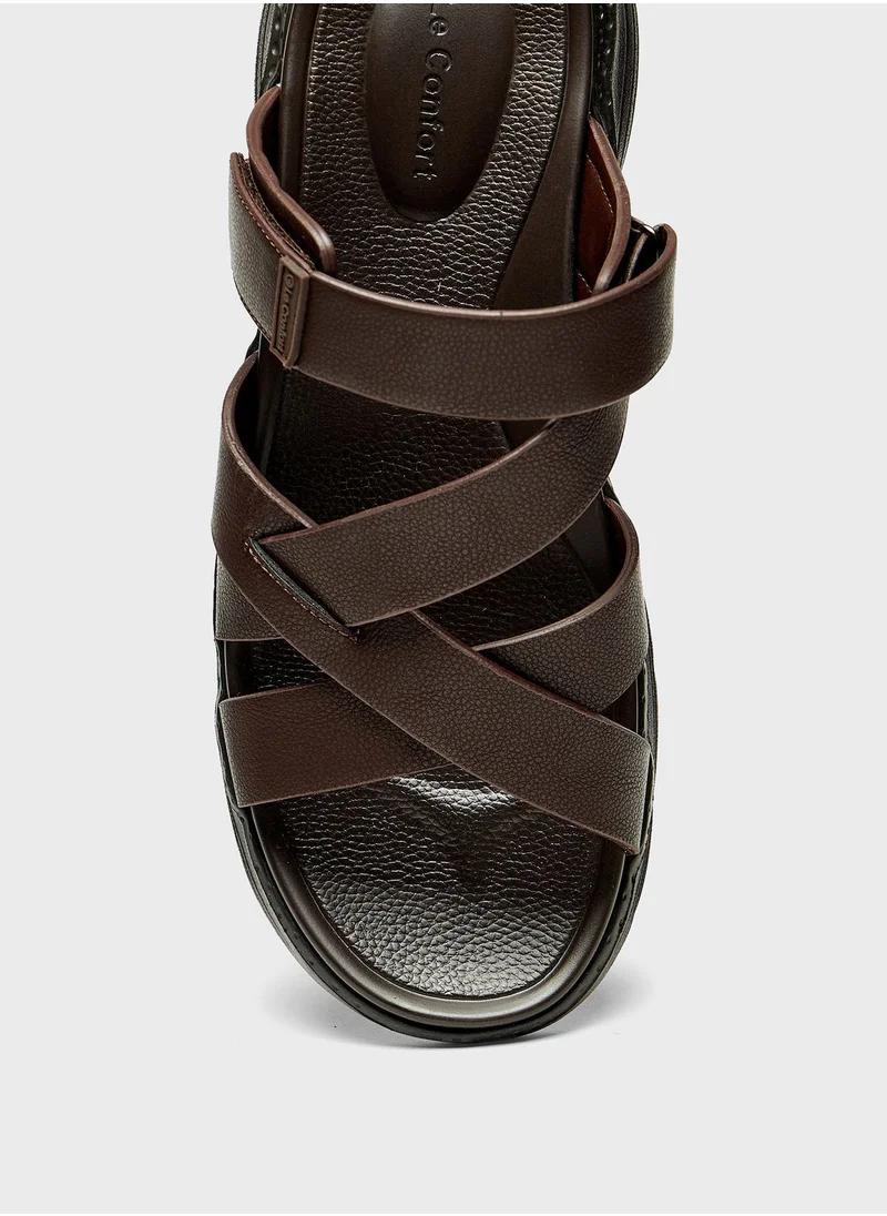 Le Confort Casual Cross Strap Sandals