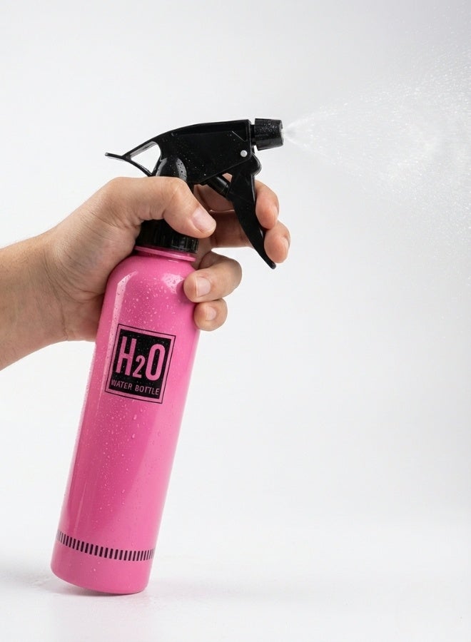 H2O Professional 500ml Hairdressing & Beauty Water Sprayer – Fine Mist Technology for Even Spray – Multi-Purpose Use for Hair Styling, Skin Moisturizing, Body Cooling, and Plant Watering – Lightweight Portable Design with Easy Press Trigger – Ideal for Salons, Home, Travel – Fuchsia - Image 3