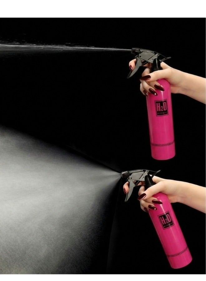 H2O Professional 500ml Hairdressing & Beauty Water Sprayer – Fine Mist Technology for Even Spray – Multi-Purpose Use for Hair Styling, Skin Moisturizing, Body Cooling, and Plant Watering – Lightweight Portable Design with Easy Press Trigger – Ideal for Salons, Home, Travel – Fuchsia - Image 2