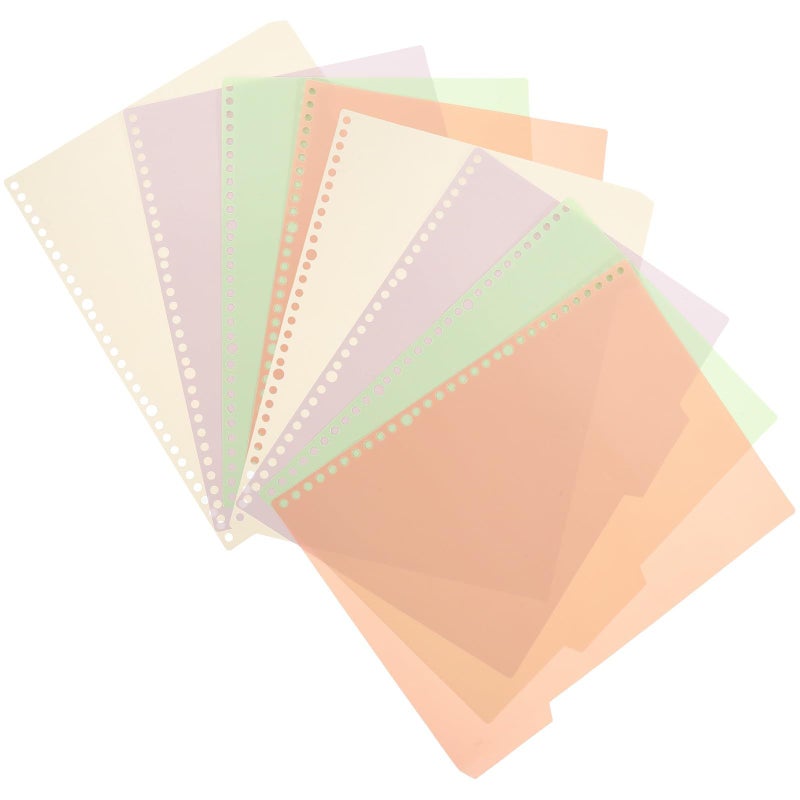A4 30 Hole Binder Tabs Macaron Color Index Dividers for Notebooks and Files - Image 2