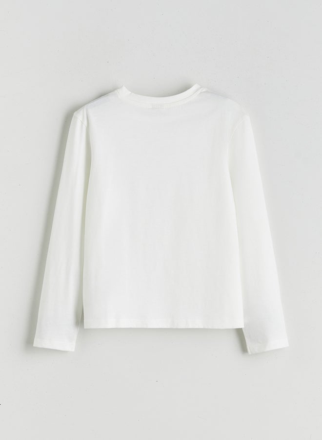 ال سي وايكيكي تيشيرت بناتي برقبة مستديرة - Image 2