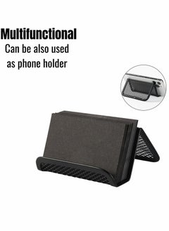 KASTWAVE Card Holders, Metal Mesh Business Card Holder, Card Holder for Desk, Card Holder for Business Cards, Desk Card Holder, Business Card Stand, Business Card Display, for Office, 3 Pack, (Black)  - Image 4