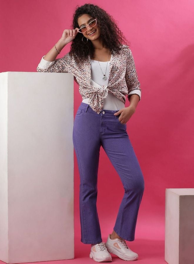 Freehand Women Bootcut Solid High Rise Jeans - Image 4