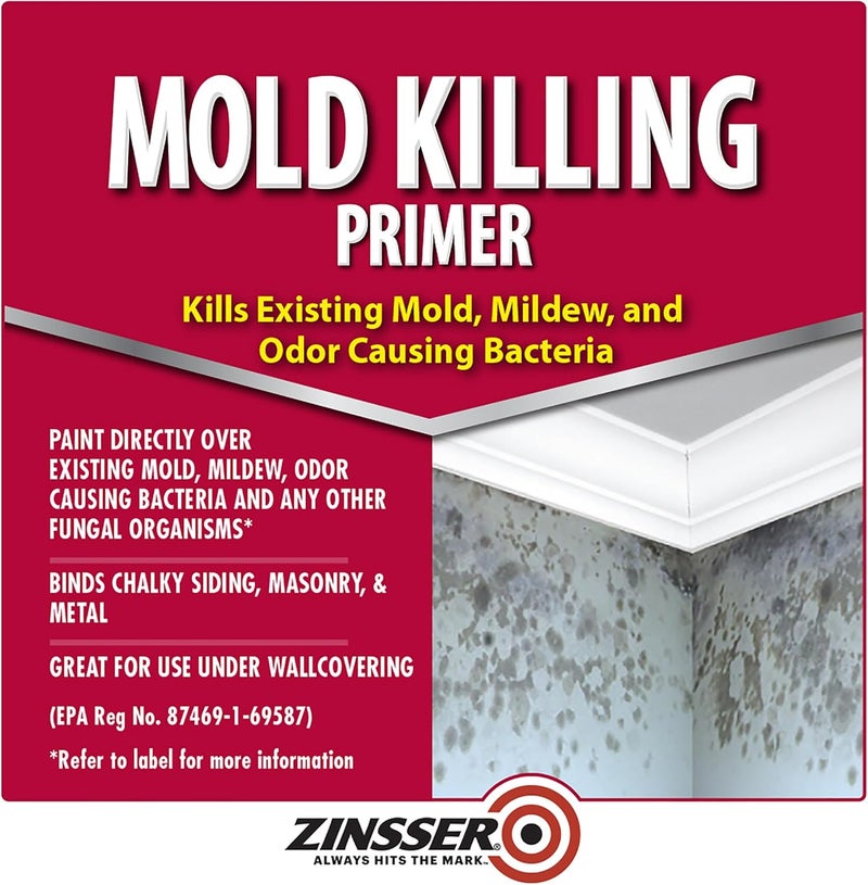 Zinsser qt 276087 White , Mold Killing Primer Water-Based Mold Killing Primer - Image 2