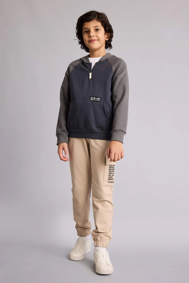 DeFacto Boy Regular Fit Slogan Printed Sweatpants