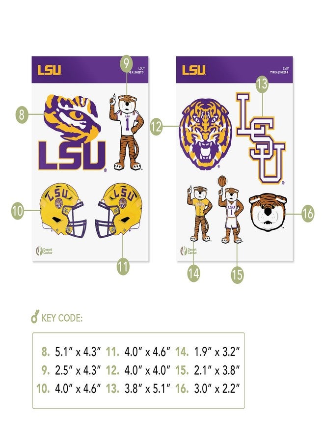 Desert Cactus LSU Louisiana State University Sticker - Tigers Geaux Louisiana State University Vinyl - LSU Tigers Decal Laptop Water Bottle Car Scrapbook (Type A) - Image 4