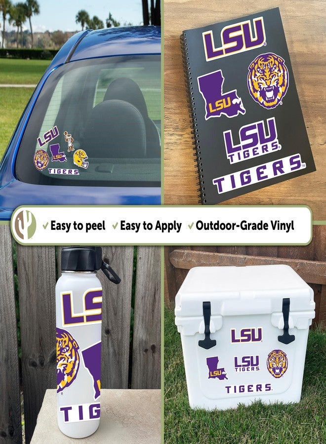 Desert Cactus LSU Louisiana State University Sticker - Tigers Geaux Louisiana State University Vinyl - LSU Tigers Decal Laptop Water Bottle Car Scrapbook (Type A) - Image 2