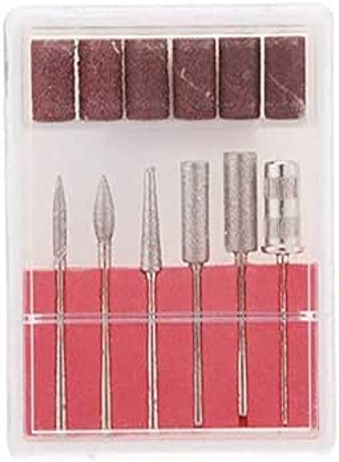 Nail Electric File Metal Bit and Sanding Bands - 6 Pieces