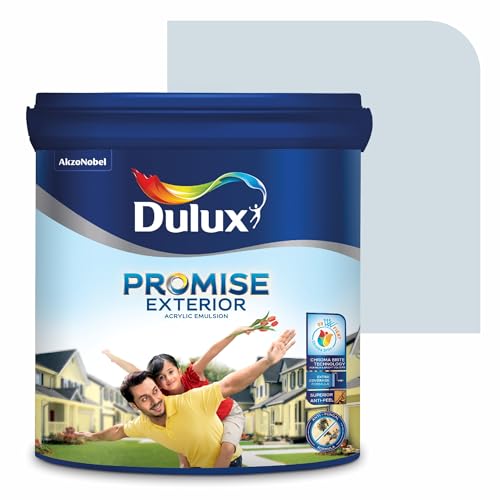 Dulux Promise Exterior Emulsion Paint (1L, Big Chill)Ideal for exterior wall paint, smooth finish, anti-peel & anti-crack, perfect for dry to moderate climates, 3-year warranty - Image 1