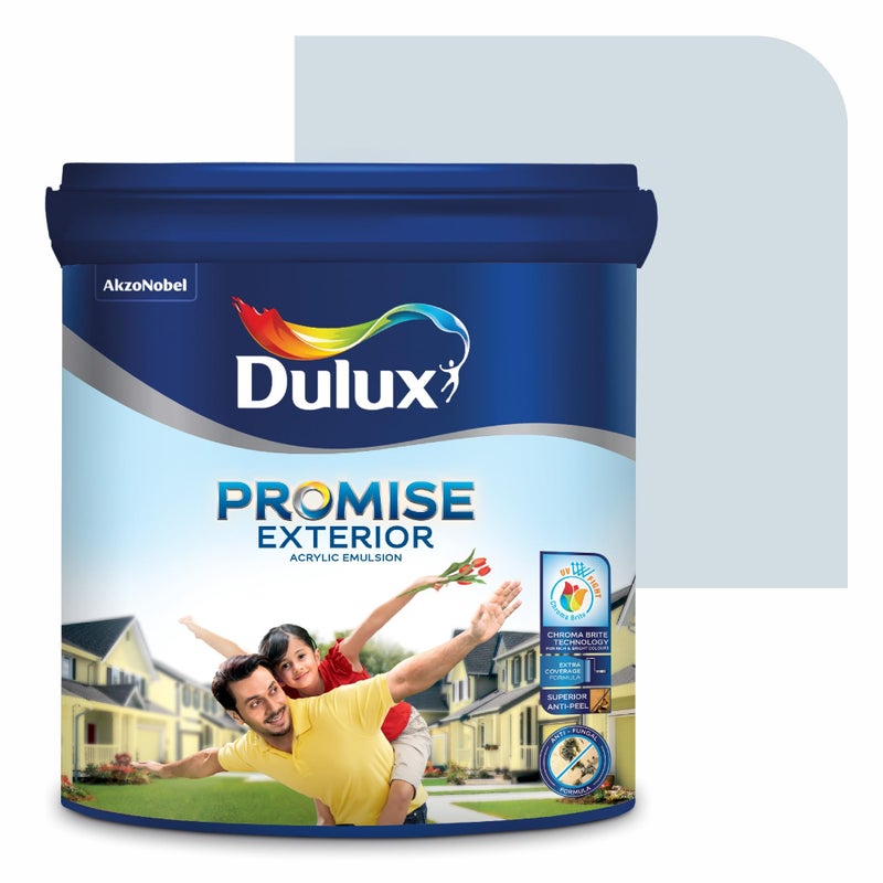 Dulux Promise Exterior Emulsion Paint (1L, Big Chill)Ideal for exterior wall paint, smooth finish, anti-peel & anti-crack, perfect for dry to moderate climates, 3-year warranty - Image 4