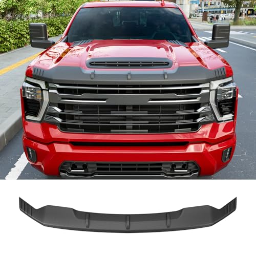 powoq Hood Protector Compatible with 2020-2026 Chevy Silverado 2500HD 3500HD Deflector Upgraded TPE Shield Hood Deflector Replacement for 2020-2026 Chevy Silverado Accessories - Image 1