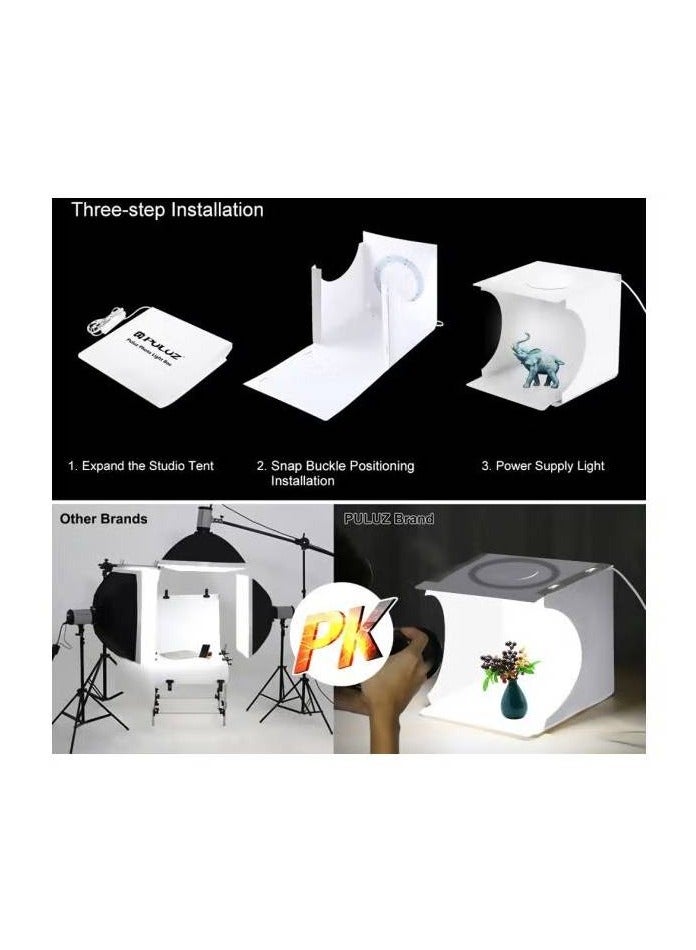 LIXES Foldable Lighting Softbox With Backdrop White - Image 2