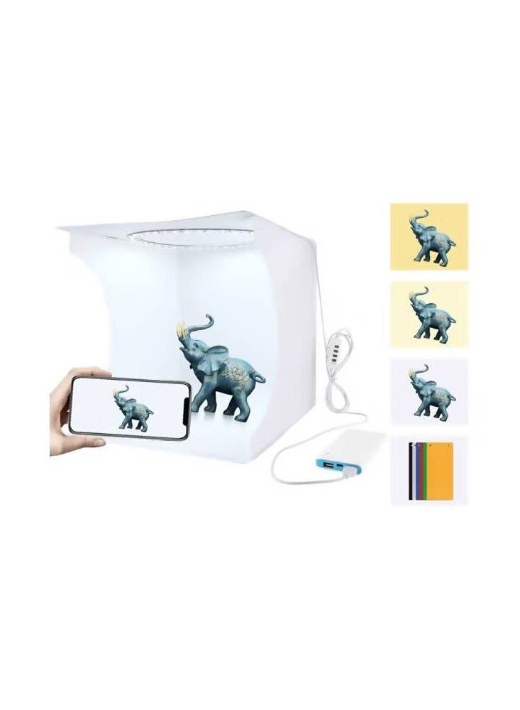 LIXES Foldable Lighting Softbox With Backdrop White - Image 3