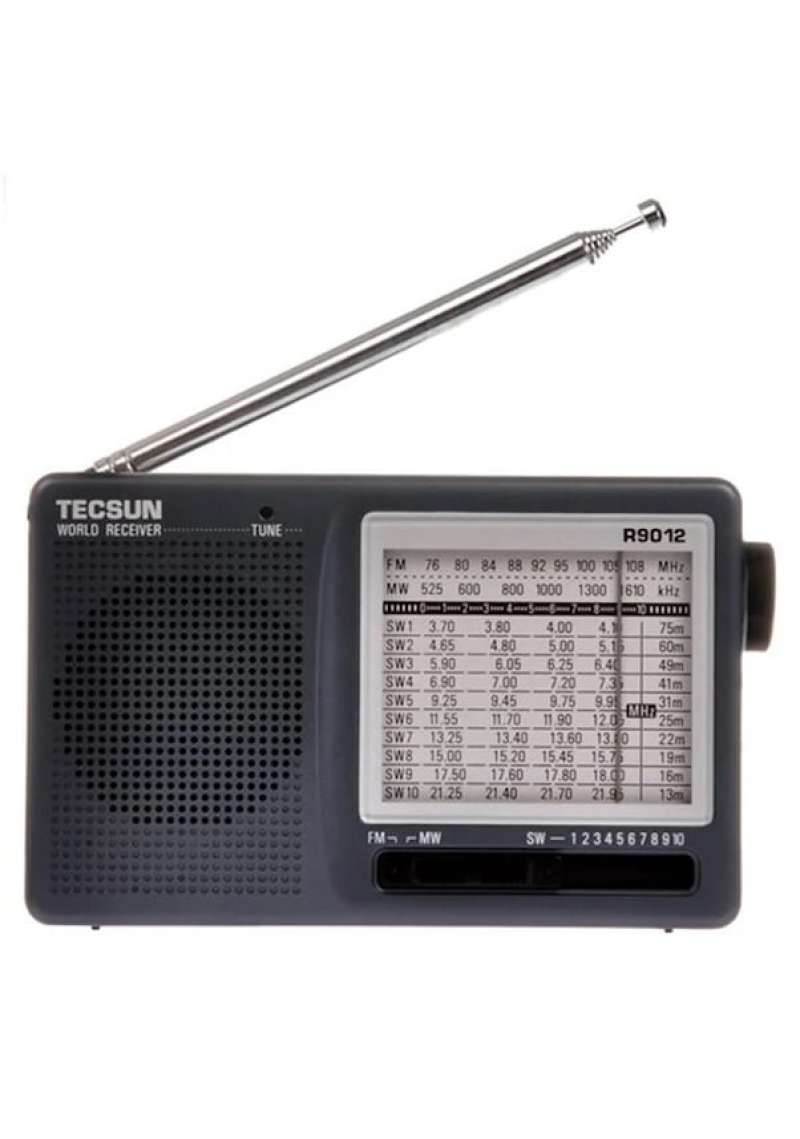 R-9012 Portable Shortwave FM Stereo Analog Radio Black - Image 1
