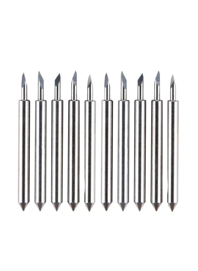 Generic 10PCS Tungsten Steel Lettering Blade Vinyl Cutter Blades for Cutting Plotter(60)  - Image 2