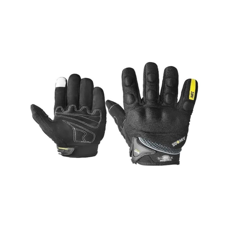 Off-road motorcycle anti-fall non-slip breathable cycling motorcycle full finger gloves black 2XL