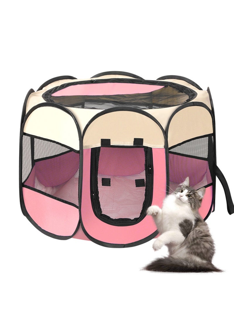 Kidle Foldable Dog Cage Pet Tent Cat Cage Dog Playpen Pet Playpen for Cat 91*91*58CM - Image 1
