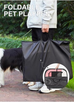 Kidle Foldable Dog Cage Pet Tent Cat Cage Dog Playpen Pet Playpen for Cat 91*91*58CM  - Image 5