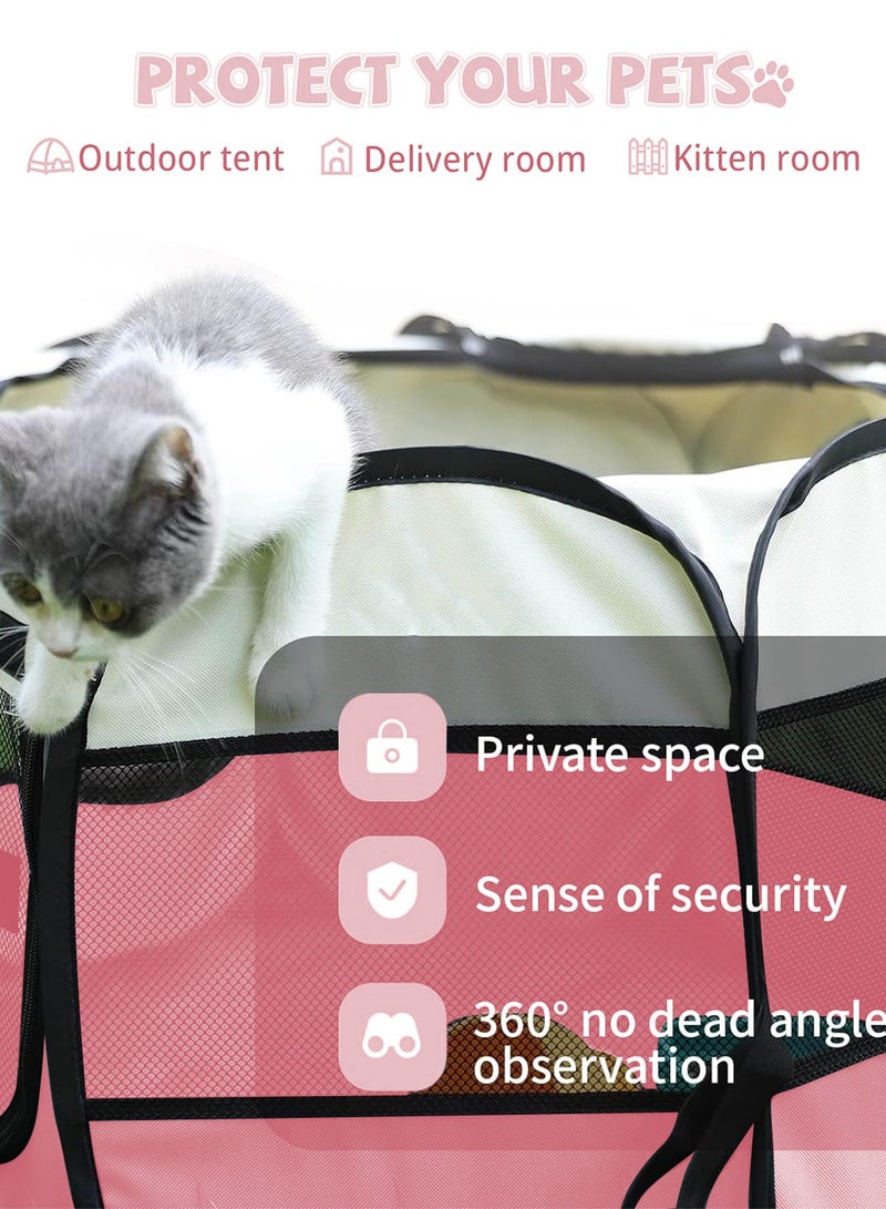 Kidle Foldable Dog Cage Pet Tent Cat Cage Dog Playpen Pet Playpen for Cat 91*91*58CM - Image 2