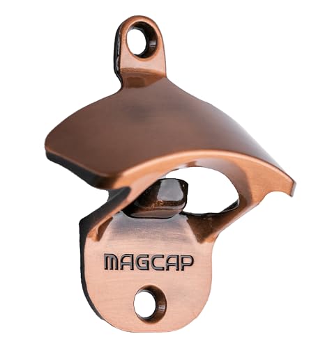 MAGCAP Outdoor Bottle Opener Wall Mounted - Style Magnetic Beer Bottle Opener that Catches Caps - Easy to Install and Incredibly Convenient - Image 1