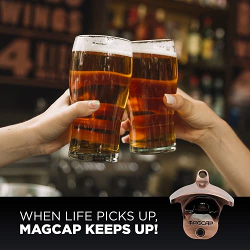 MAGCAP Outdoor Bottle Opener Wall Mounted - Style Magnetic Beer Bottle Opener that Catches Caps - Easy to Install and Incredibly Convenient - Image 4
