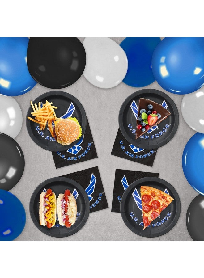Havercamp Havercamp Official U.S. Air Force Party for 16 guests; includes 16 ea. Lg. 9” Plates and Napkins in the Official U.S. Air Force Logo  - Image 5