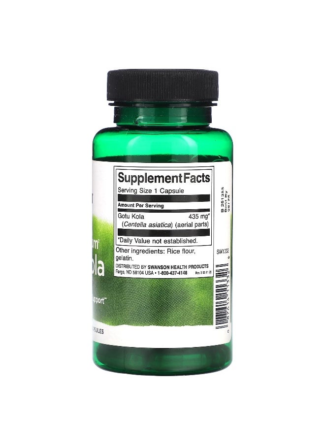 Swanson, Full Spectrum Gotu Kola, 435 mg, 60 Capsules