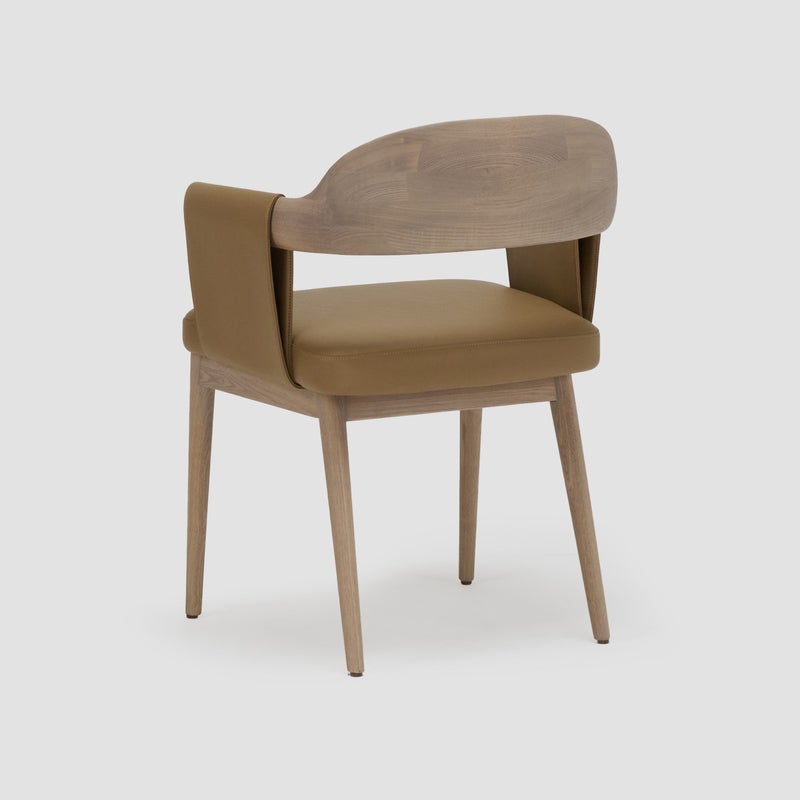 AL HUZAIFA FURNITURE Chad Dining Chair, Upholstered in Microfiber Leather - Image 5