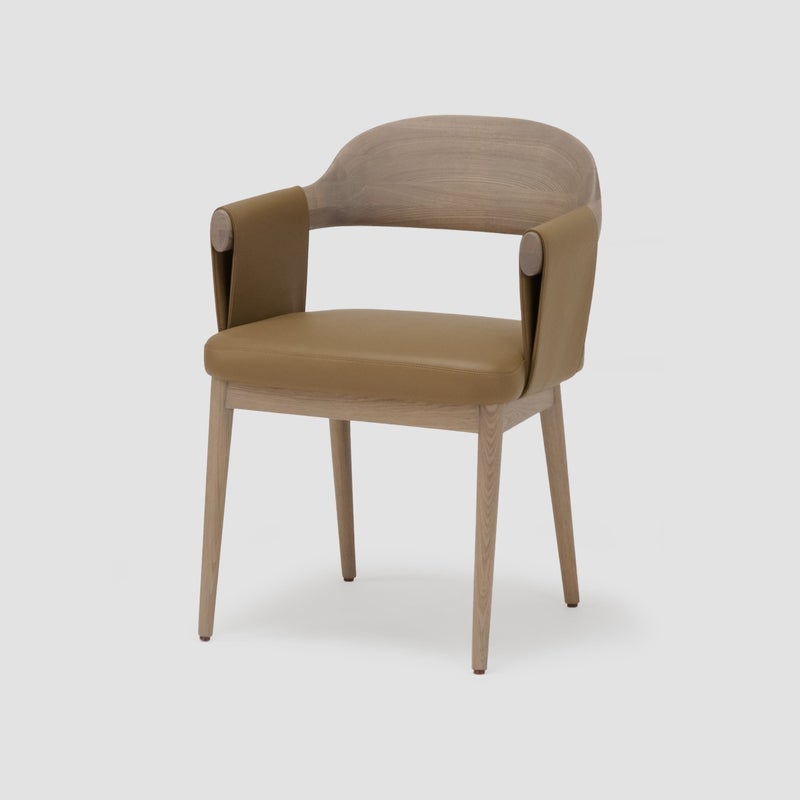 AL HUZAIFA FURNITURE Chad Dining Chair, Upholstered in Microfiber Leather - Image 1