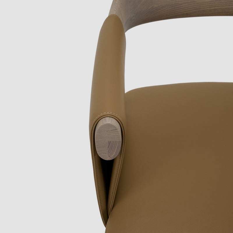 AL HUZAIFA FURNITURE Chad Dining Chair, Upholstered in Microfiber Leather - Image 3