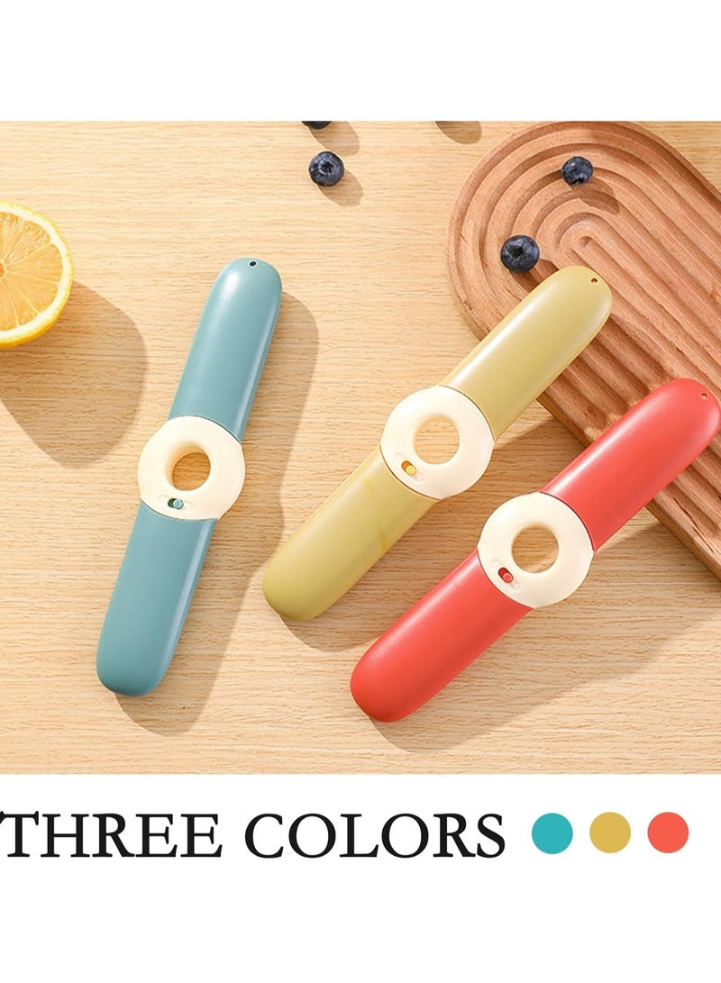5 in 1 Kitchen Peeler, Portable Multifunctional Travel Stainless Steel Fruit Knife with Lid, Bottle Opener Orange Peeler Fruit Vegetable Peeler for Kitchen, Outdoor Travel, Camping (Blue) - Image 4