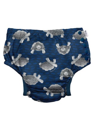 i play. by green sprouts Reusable, Eco Snap Swim Diaper with Gussets, UPF 50, 24 mo, Navy Tortoises - Galapagos, Patented Design, STANDARD 100 by OEKO-TEX Certified - pzsku/Z917284E3203B933498EBZ/45/_/1737031016/749ff9d4-f512-45cc-806d-78c63e6544a9