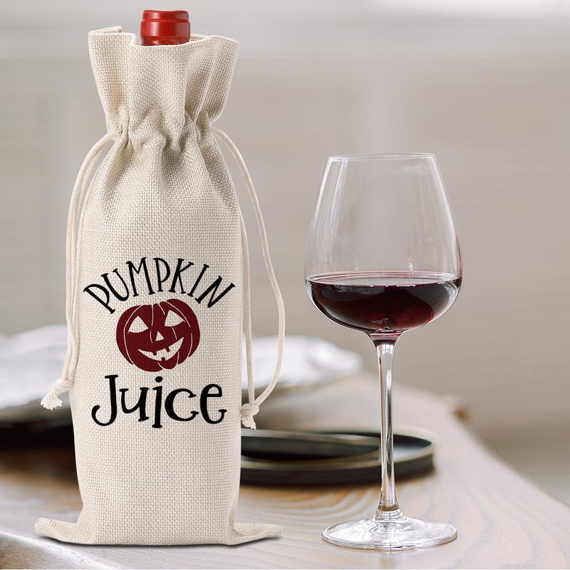FBCCZEY Funny Halloween Wine Bag - Decor, Party & Birthday Gifts for Women, Men & Friends - Pumpkin Juice Wine Bag - Image 5