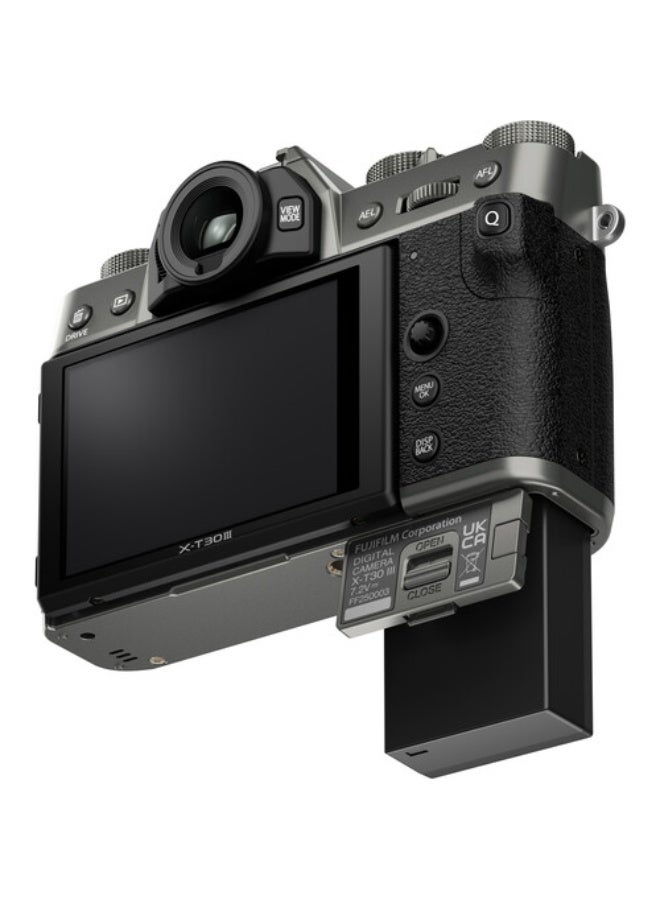 FUJIFILM DIGITAL CAMERA X-T30 III BODY CHARCOAL SILVER - Image 3