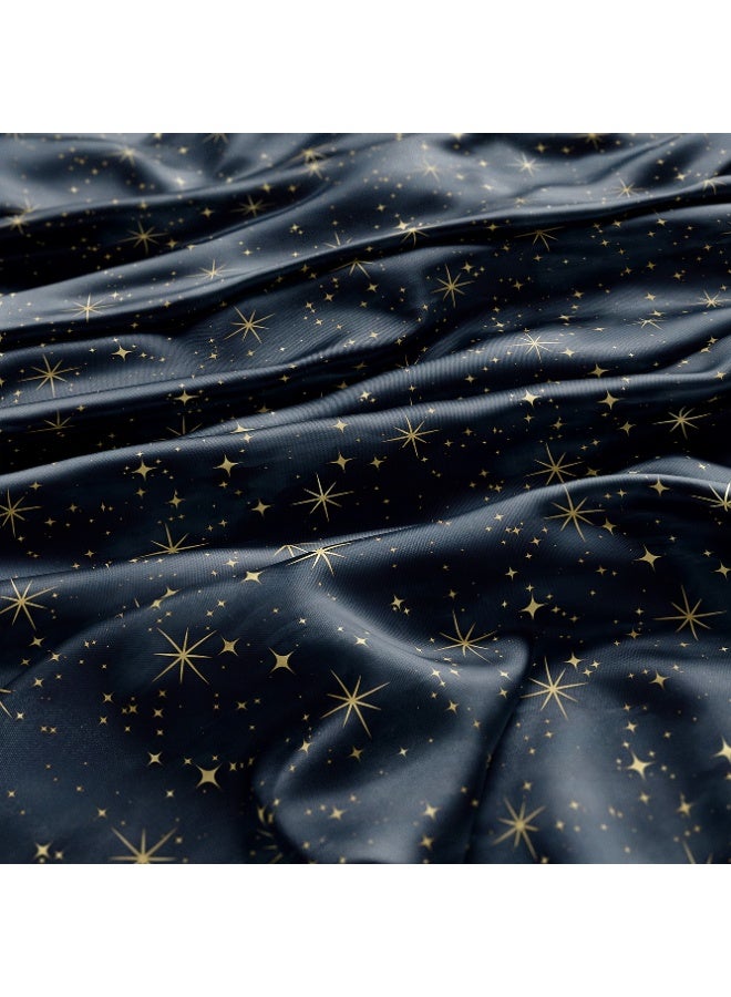 Vellato Al Lail Aramny Silk Fabric By The Yard Gold Stars Design Jalabiya Makhweer Dressmaking 58 Inches Width Luxurious Feel - Image 3