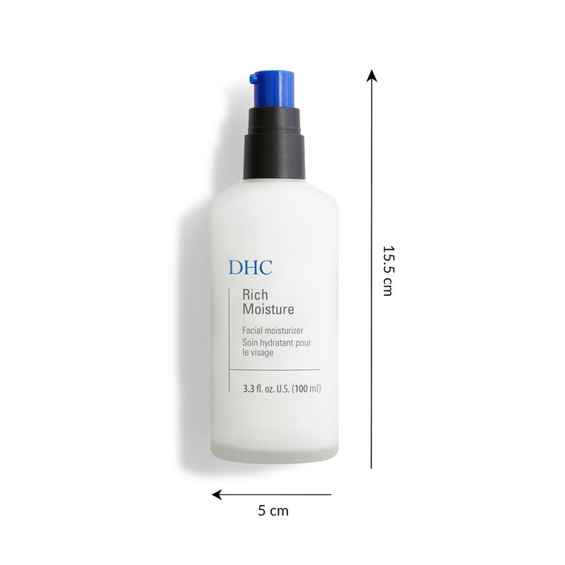 DHC Rich Moisture, Lightweight Facial Moisturizer, Dry Skin, Hydrating, Fragrance and Colorant Free, Ideal for dry dehydrated and sensitive skin, 3.3 fl. oz. - Image 3