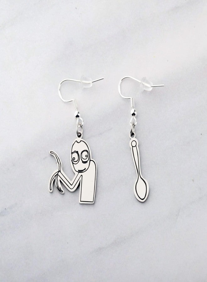 FAADBUK Cartoon Series Inspired Gift Rusty Spoons Charm Cartoon Movie Earring for Her (Rusty Spoons Earring) - Image 4
